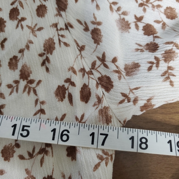 Altar'd State Baby Doll Bell Sleeves Tunic Dress Size M Floral Fairycore Boho - Picture 4 of 12